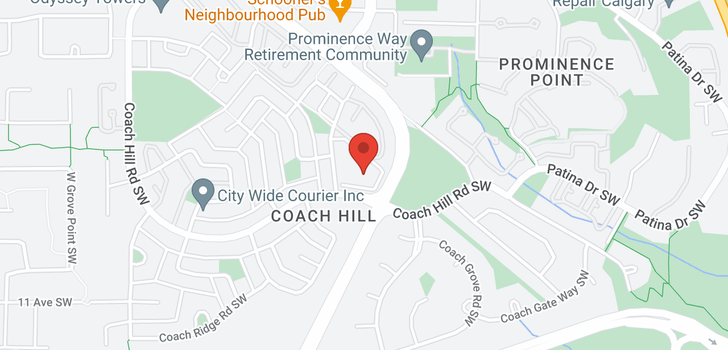 map of 523 6400 Coach Hill Road SW